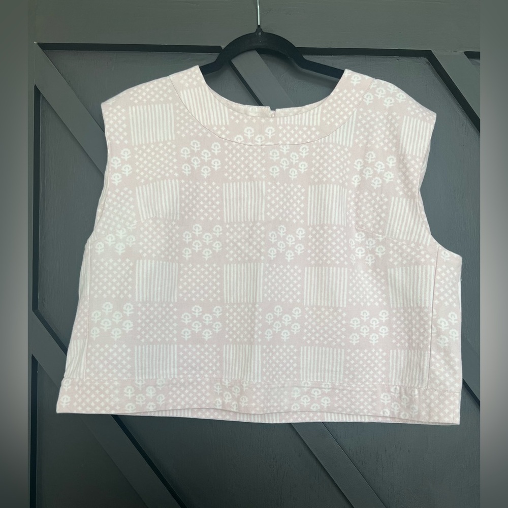 Julia Amory Top and Skirt Set in Patchwork Ballet Pink, Size XL - Picture 6 of 9